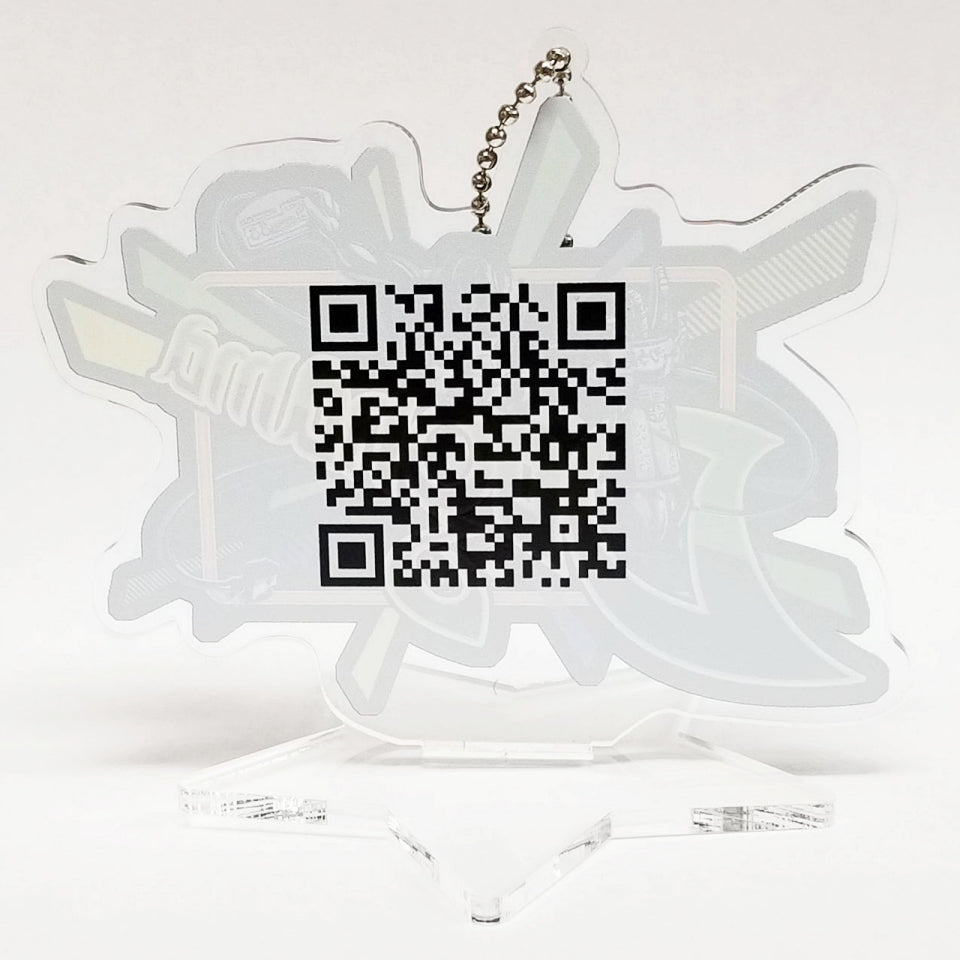 ドグ生アクリルキーホルダー スタンド付き