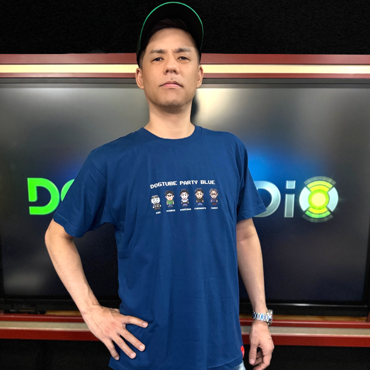 DOGNAMA PARTY BLUE Tシャツ