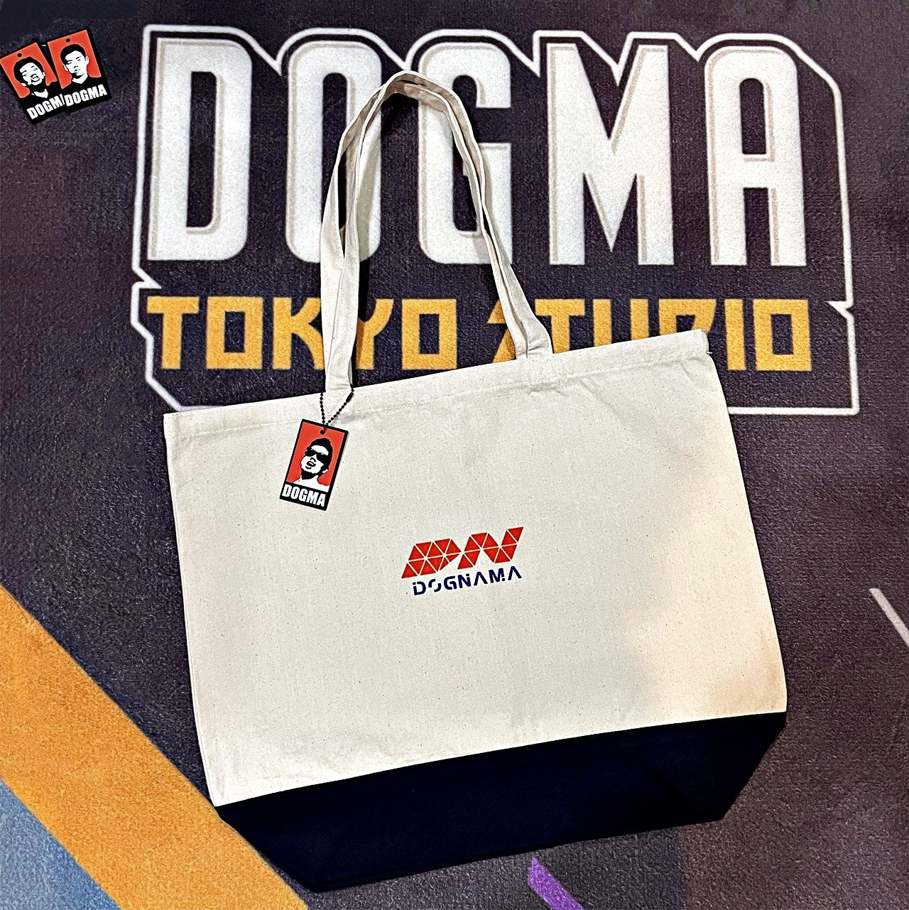 【発掘保管品】DGNM エコロジーワンダフルトートバッグ＋ラバーストラップ（ランダム１個付き）＋トレカ（衛離鞍との遭遇）付き
